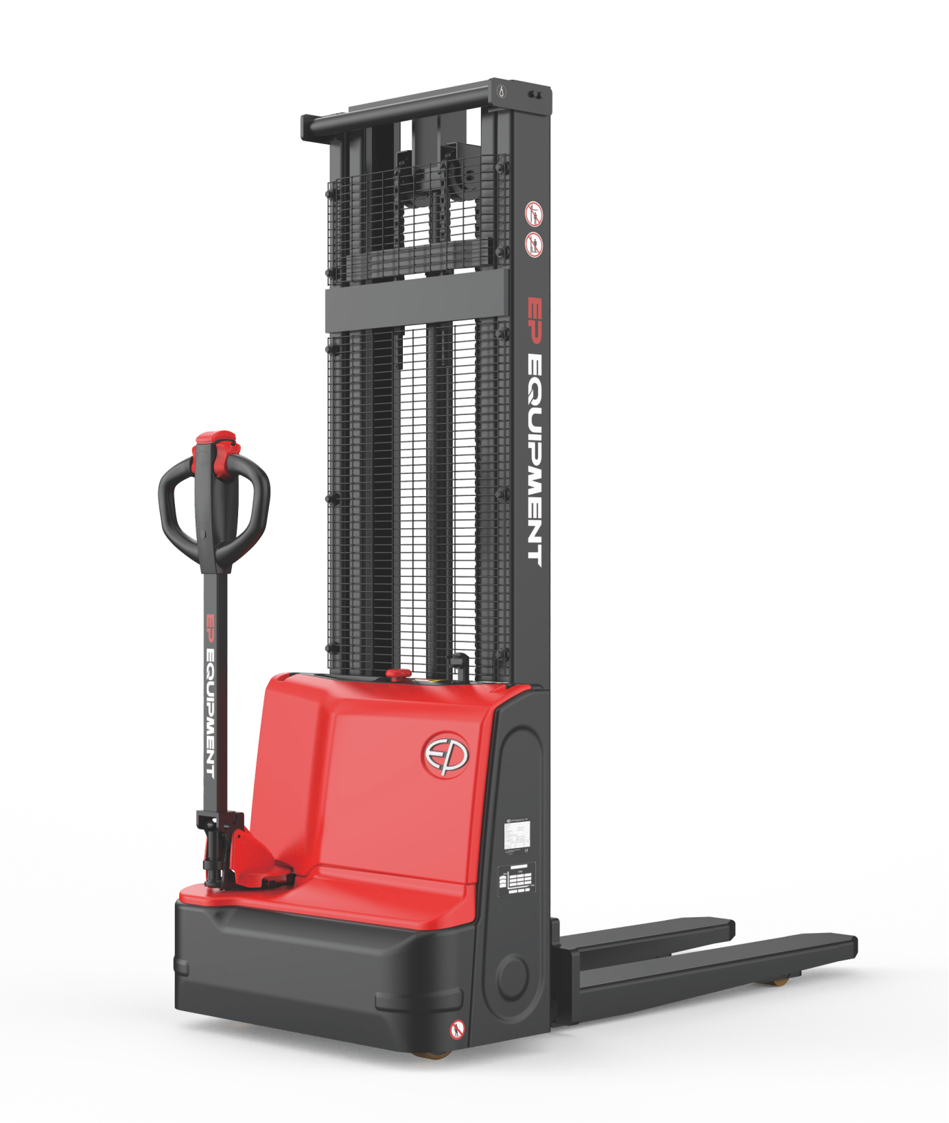 Stacker elétrico DS3, capacidade 1500kg, mastro 2500 a 4100mm