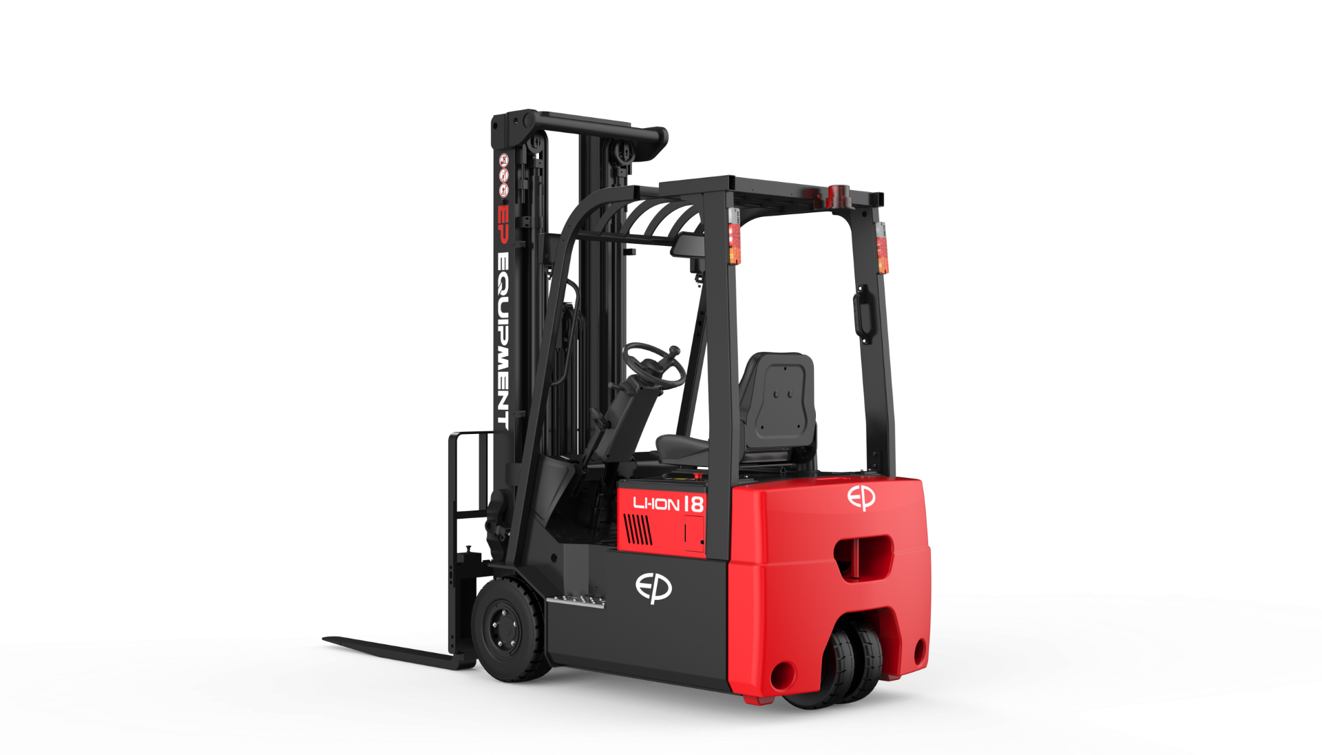 Empilhador elétrico TVL, capacidade 1800 a 2000kg, mastro triplo