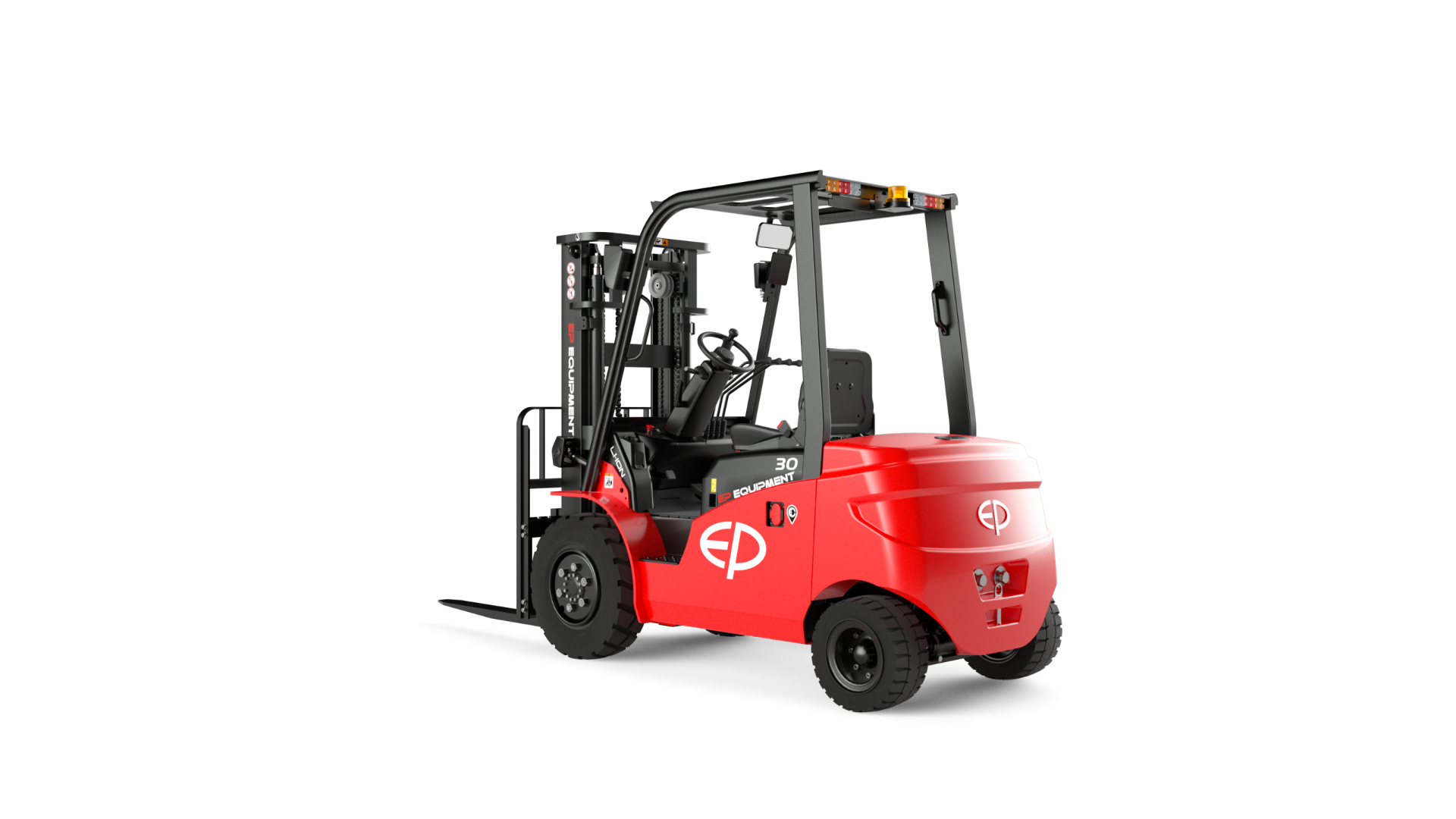 Empilhador elétrico EFL, capacidade 2000 a 3500kg, mastro triplo
